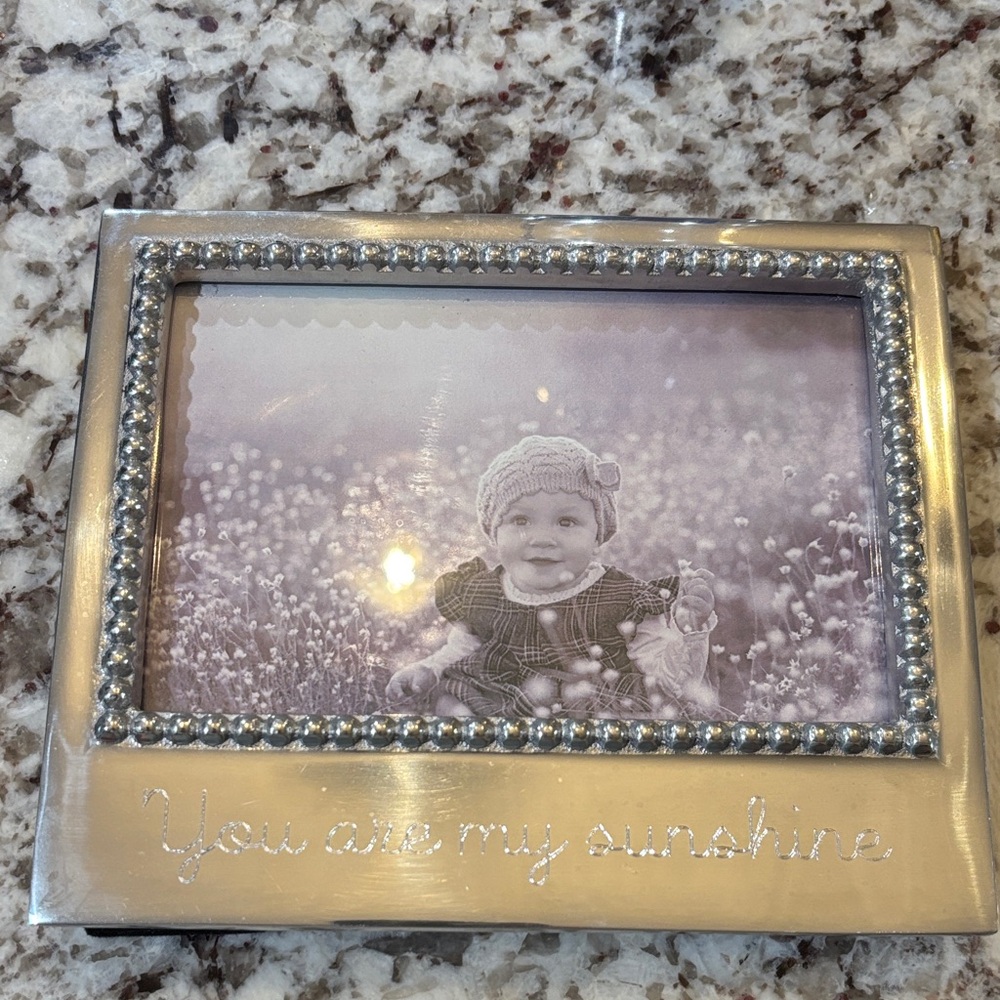 Mariposa Silver Frame with Pearl Detailing